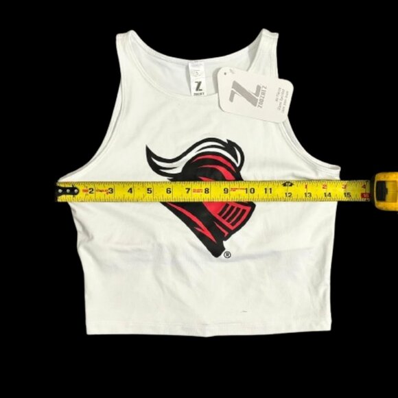 NWT Zoozatz NCAA Rutgers University Womans White Cropped Fan Ware Top SZ S - Picture 5 of 6